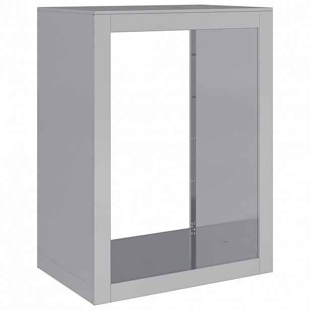 vidaXL Stojan na palivové dřevo 60 x 40 x 80 cm pozinkovaná ocel