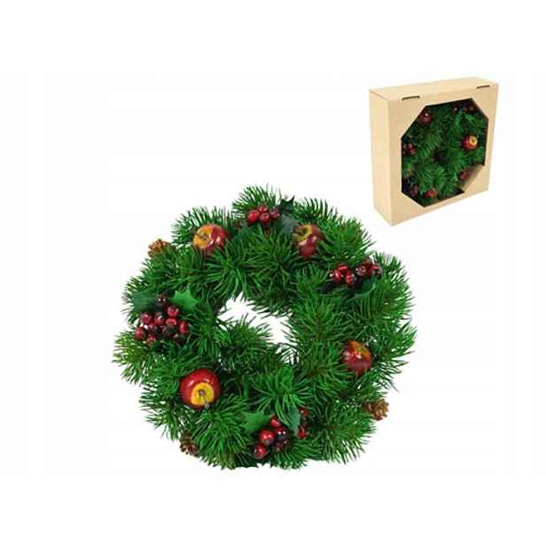 2 x věnec 25 cm Vánoce