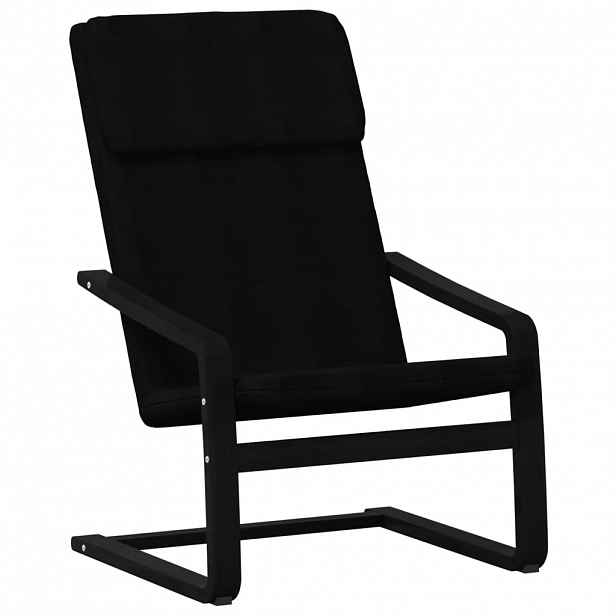 vidaXL Relaxační židle černá textil