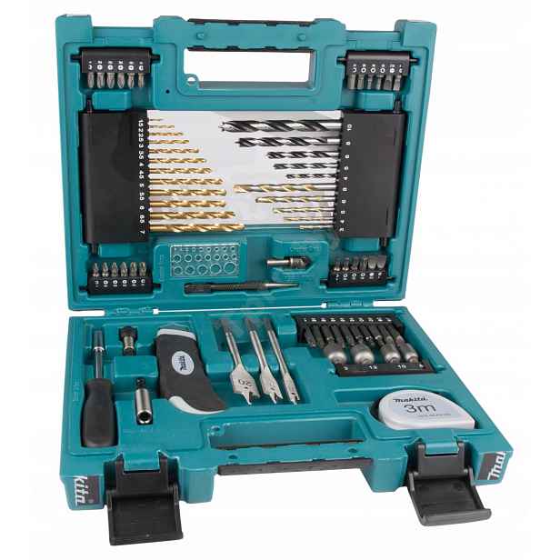 Makita D-33691 Sada Vrtáků Do Kovu Ze Dřeva Betonu Bity 71 Kusů