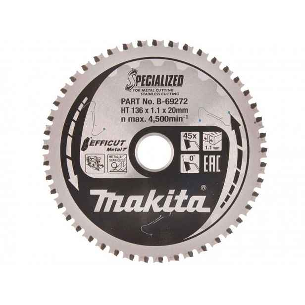 Makita - Pilový kotouč na kov, 136x20 mm, 45 zubů B-69272