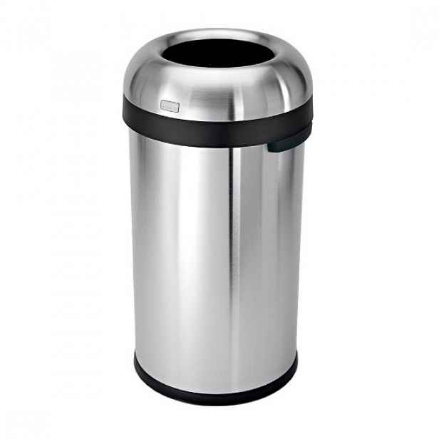 Odpadkový koš, 60 L, nerez - simplehuman