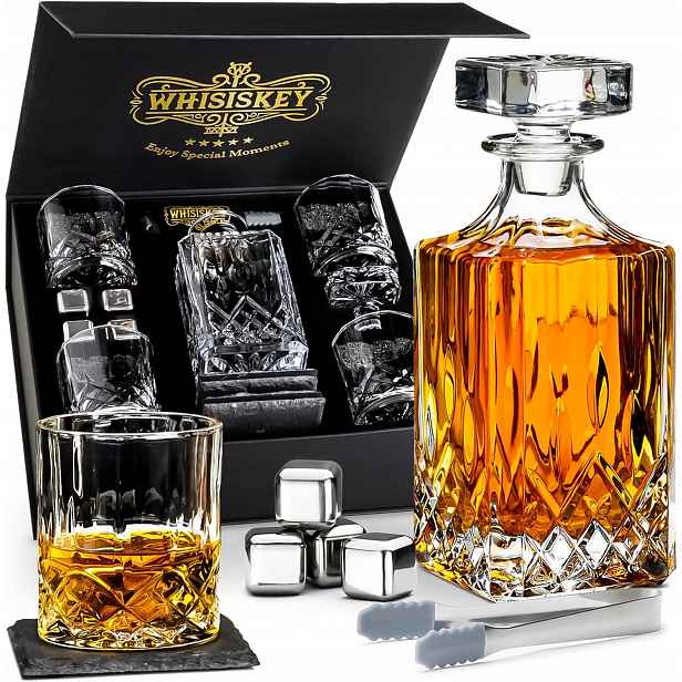 Sada Sklenic Na Whisky Karafa Kameny Na Whisky Dárková Sada