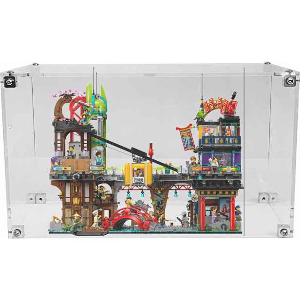 Vitrína Drewlandia pro stavebnici Lego 71799 Ninjago Městský trh Ninjago
