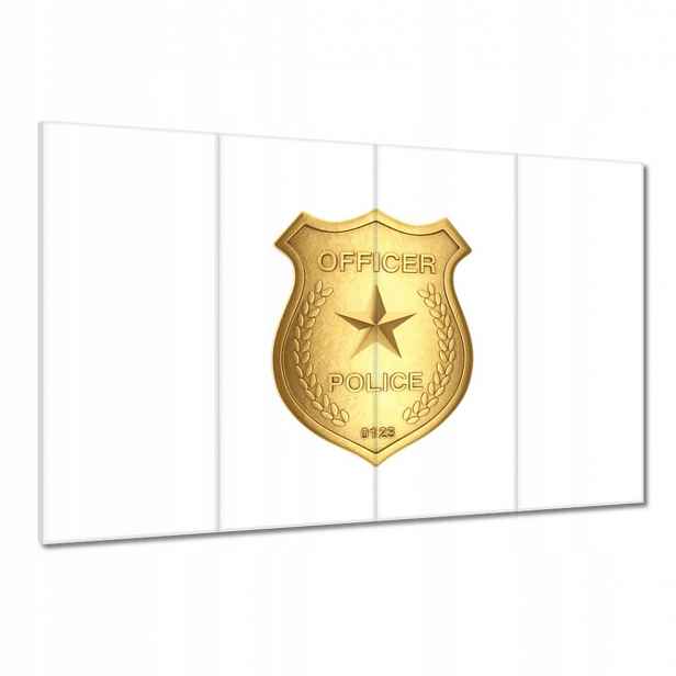 Obrazy 120x80 Zlatý odznak policisty
