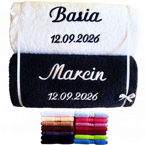 Dárek – Ručníky Na Svatba – Personalizovaný Suvenýr Pro Mladý Pár