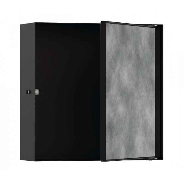 Hansgrohe XtraStoris Rock - Výklenek do stěny, s dvířky, 30x30x10 cm, matná černá 56085670