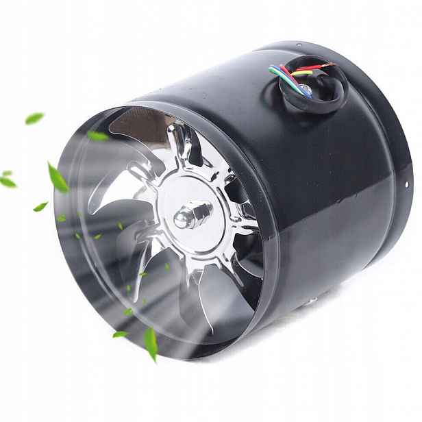 Kanálový ventilátor Osový 150 mm 500 m³/h Kovový Tichý Do Kuchyně, Sklepu