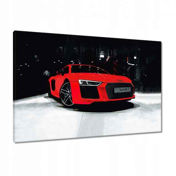 Obrazy 90x60 Červené Audi Audica R8