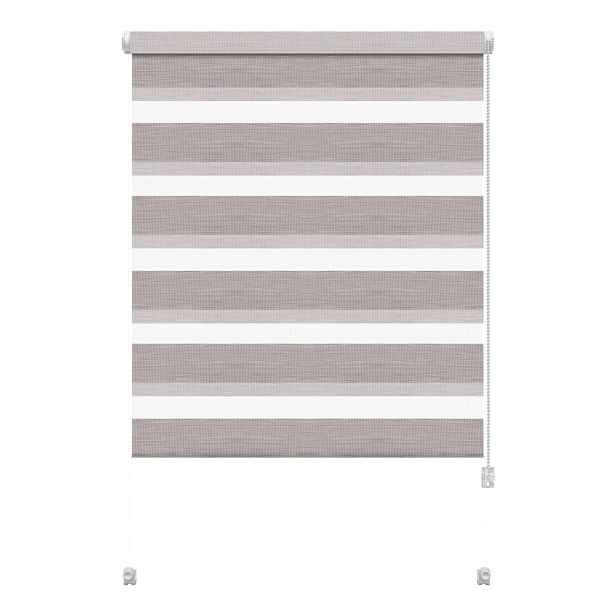 Taupe roleta den a noc 42,5x150 cm Zebra Silvalin – Gardinia