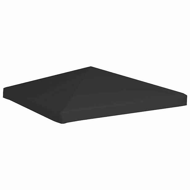 vidaXL Náhradní střecha na altán 270 g/m² 3 x 3 m černá