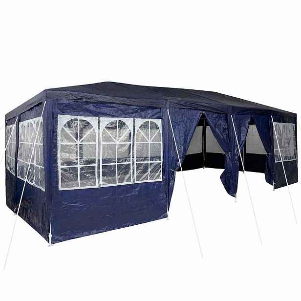 vidaXL Party Stan 800 x 400 x 266 cm Modrá Polyethylen
