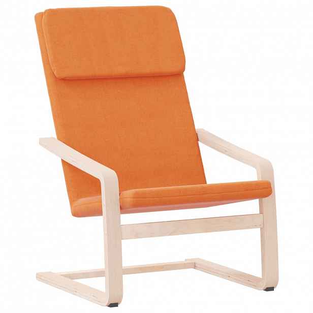 vidaXL Relaxační židle tmavě žlutá textil
