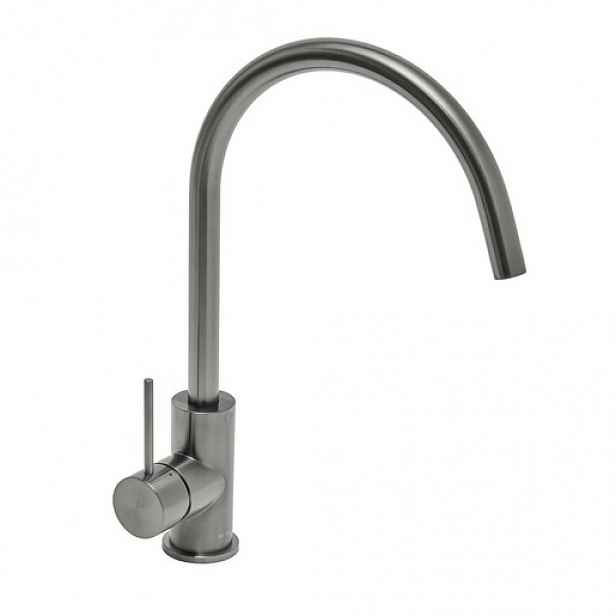 Dřezová baterie SAT Aurum s otočným ramínkem broušený gun metal SATBAUR280BGM