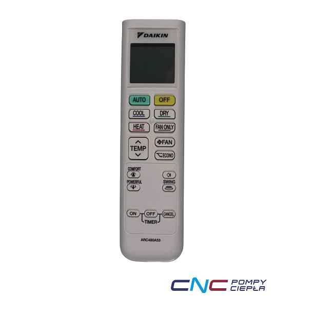 Daikin 5022464 Originální bezdrátový dálkový ovladač ARC480A53 Remote Controller