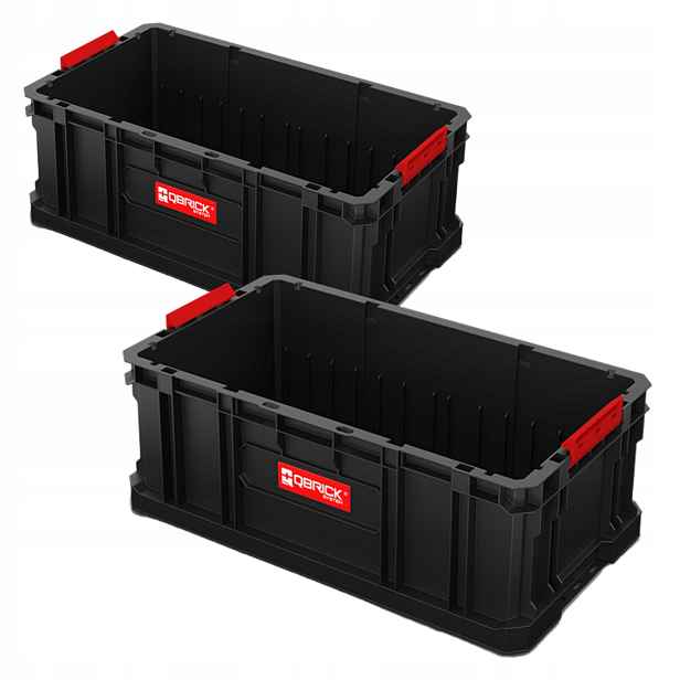 Qbrick System Two Box 200 koš, organizér, modulární box na nářadí x2