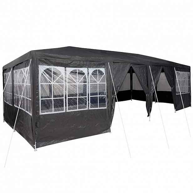 vidaXL Party Stan 800 x 400 x 266 cm Antracitová Polyethylen