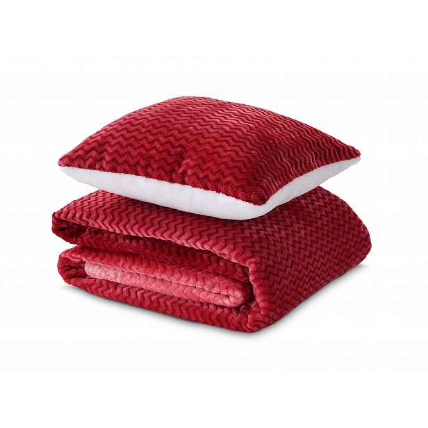 Dormeo sada Warm Hug červené ombré