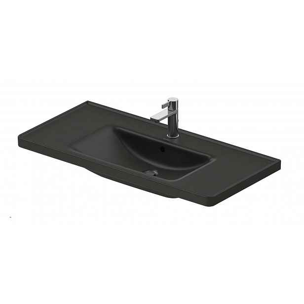 Duravit D-Neo - Umyvadlo 100x48 cm, s přepadem, otvor pro baterii, antracit 2367101300
