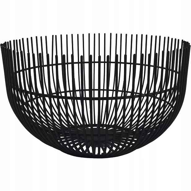 Fine 2 Dine Iris Drátěný košík, výška: 120 mm, ø: 210 mm, černý