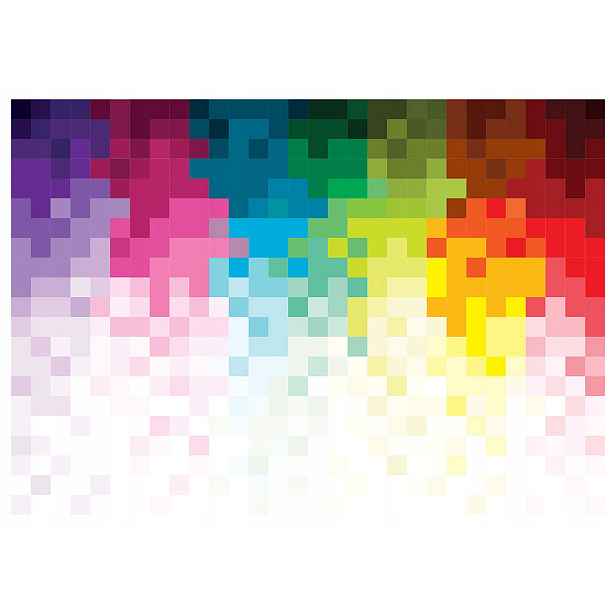 Fototapeta Mozaika Barevné čtverce Gradient bílé pozadí vinyl 312x219 lepidlo