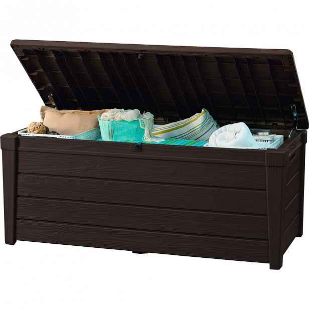 Hnědý zahradní úložný box Keter, 70 x 60 cm
