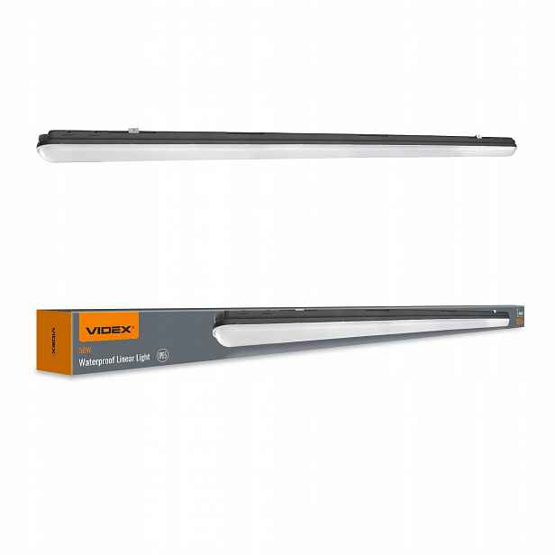 Lineární kombinovaná Led lampa Videx 50W IP65 149 cm 5000K 8000 Lm černá
