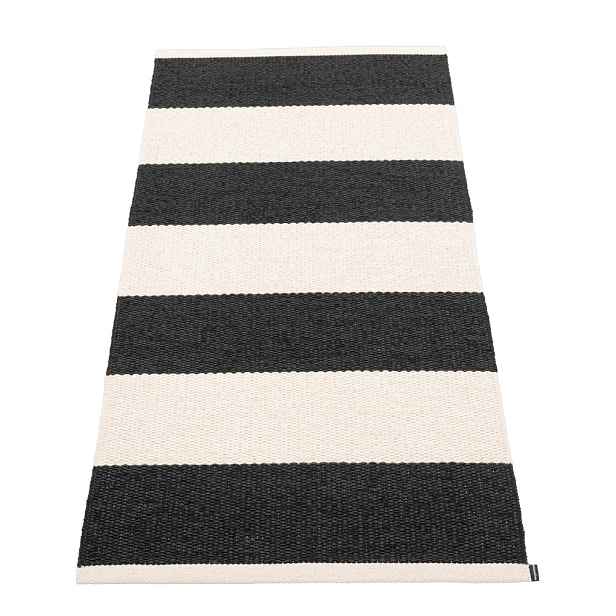 Černo-bílý vnitřní a venkovní běhoun 70x150 cm Bob Black Vanilla – Pappelina