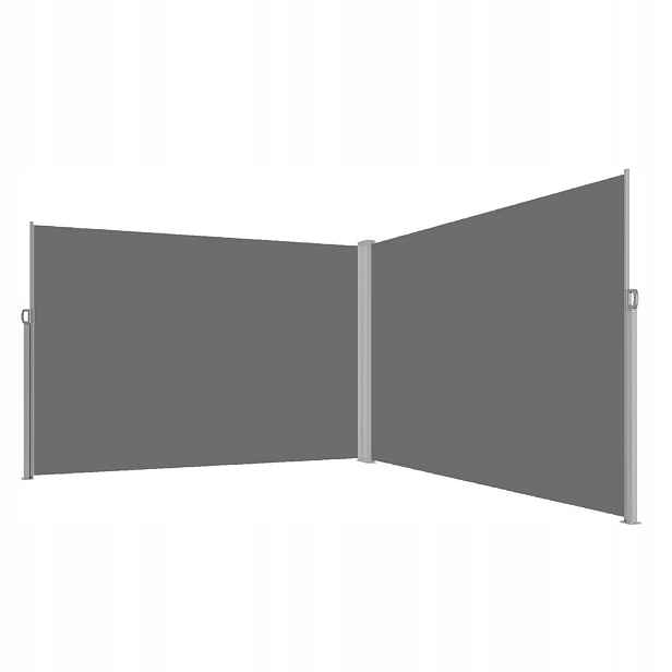 Luaro KX2865 Boční terasová markýza v kazetě 180 x 620 cm, šedá