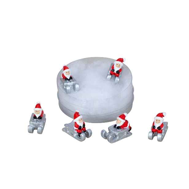 PROHOME - Santa na saních 6ks v krabici , 3cmx1cm