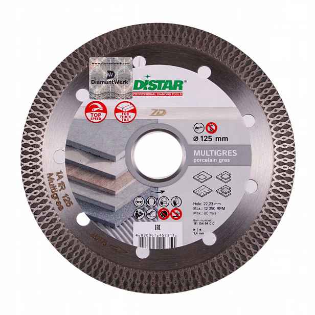 Diamantový kotouč na gres Distar Multigres 125 mm