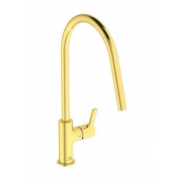 Ideal Standard Gusto - Dřezová baterie, kartáčované zlato BD408A2