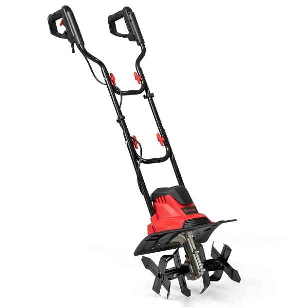 Kultivátor do zahrady 1200W Costway Červený