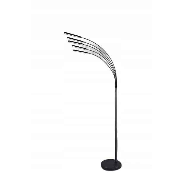 Stojací oblouková Led lampa Reed 5-bodová černá, výška 195,5 cm, Rl