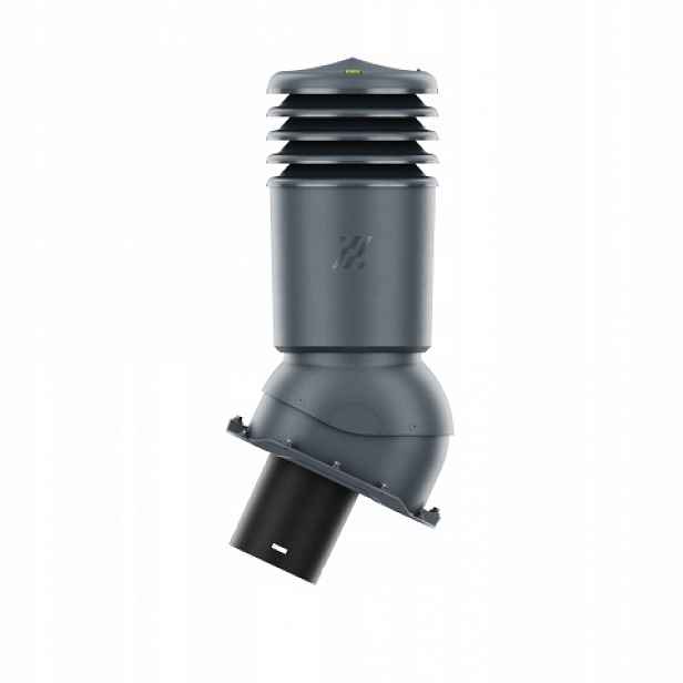 Větrací komín HiVent zateplený fi 125 mm Antracit