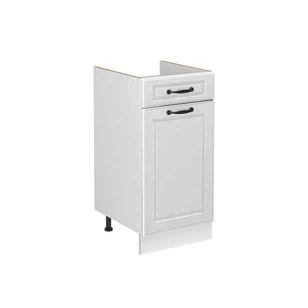 Vicco SKŘÍŇKA POD DŘEZ R-Line, Bílý venkovský dům/Bílá, 40 cm bez pracovní desky