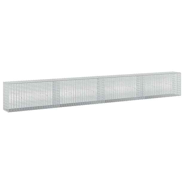 vidaXL Gabion s drátem 3,5 mm a sítem 5x2,5 cm 400x30x50 cm