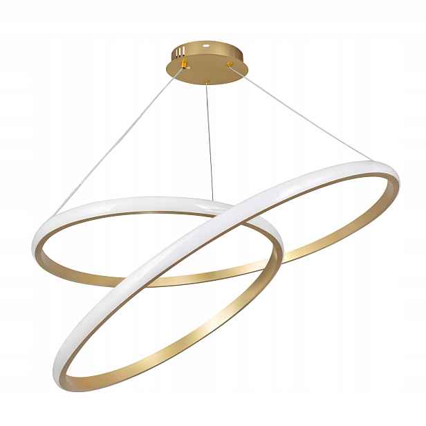 Moderní Zlatý 60 CM Led Stropní Lustr Dálkový Ovladač, 3 Barvy Světla