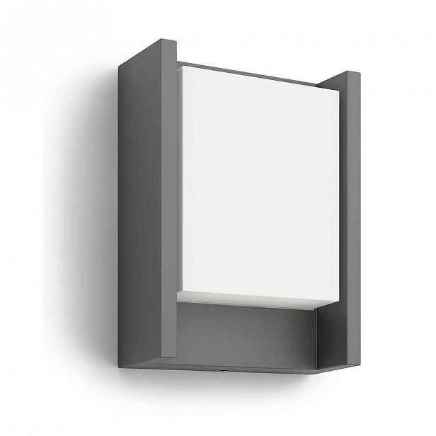 Svítidlo LED Philips Arbour, 2700K, 6W, IP44 antracit