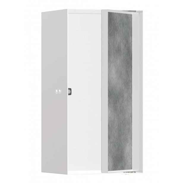 Hansgrohe XtraStoris Rock - Výklenek do stěny, s dvířky, 30x15x14 cm, matná bílá 56088700