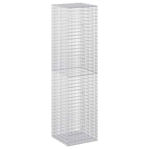 vidaXL Gabion s drátem 3,5 mm a sítem 5x2,5 cm 50x50x200 cm