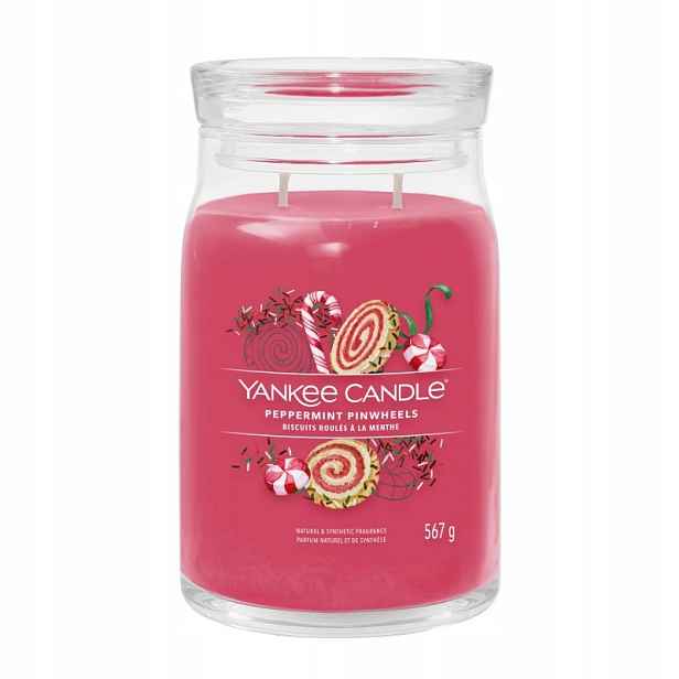 Yankee Candle Signature Peppermint Pinwheels velká svíčka