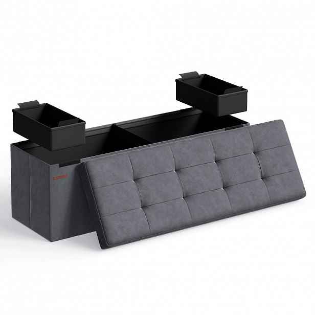 Boxxx SEDACÍ BOX, textil, kompozitní dřevo, 110/38/38 cm