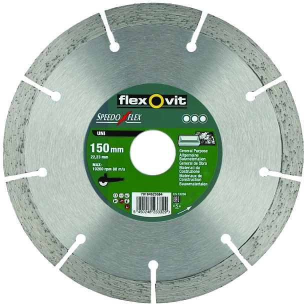 Kotouč řezný DIA Flexovit Spedoflex Uni 150×22,23×10 mm