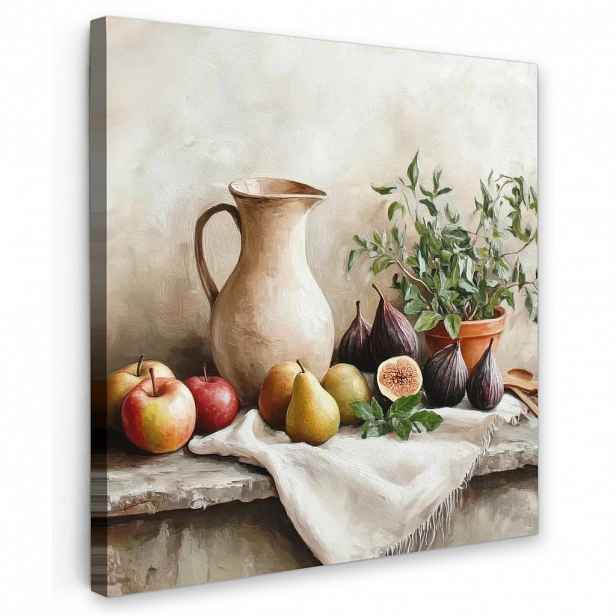 MuchoWow OBRAZ NA PLÁTNĚ Ovoce - Byliny - Venkov 20x20 cm