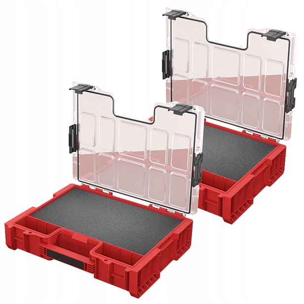 Qbrick Pro Organizer 300 Mfi Red Ultra Hd krabička s pěnovou vložkou x2