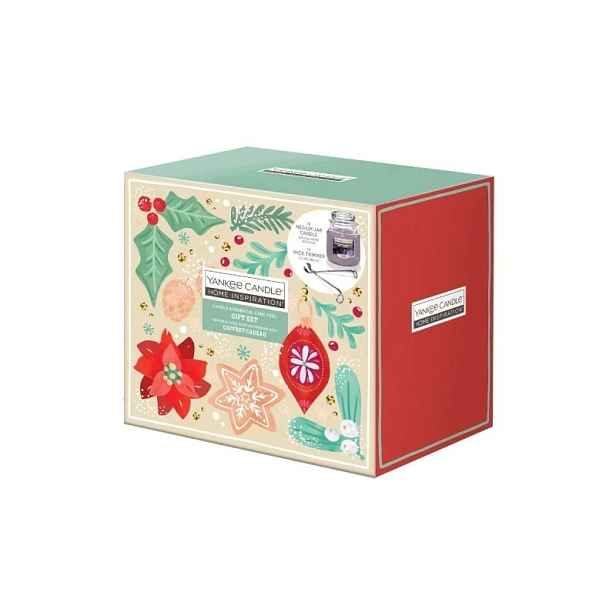 Sada středních svíček a nůžek Christmas Yankee Candle Home Inspirations
