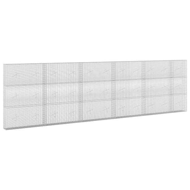 vidaXL Gabion s drátem 3,5 mm a sítem 5x2,5 cm 550x20x150 cm