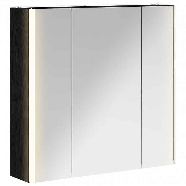 vidaXL Koupelnová zrcadlová skříň Černý dub 63,5 x 15,5 x 60,5 cm