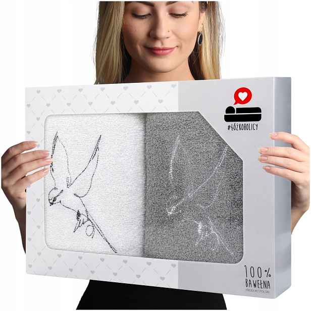 Sada osušek jako dárek z froté, 2 kusy, 70x140, Luba, sada